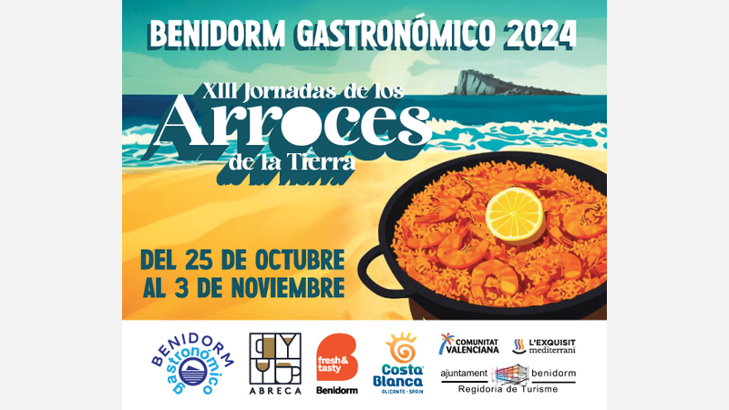 Cartel XIII Jornadas de los Arroces de la Tierra de Benidorm
